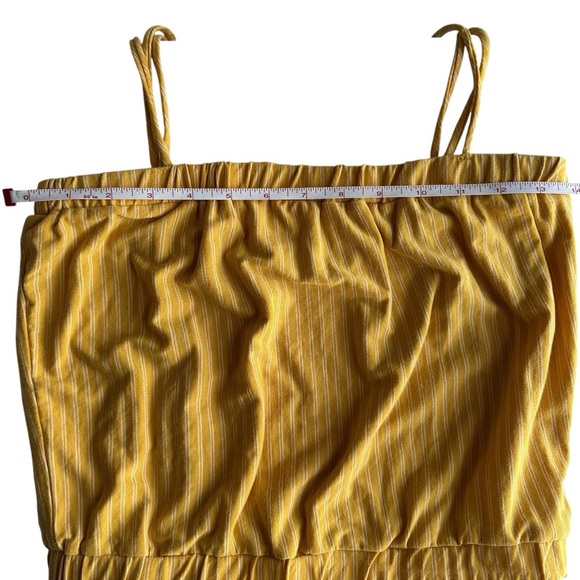 Heart & Hips Women’s Yellow Striped Crop Top – Size Small - Picture 4 of 8